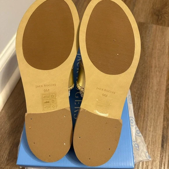 Jack Rogers Caroline Flat Sandal - Gold - Picture 3 of 4